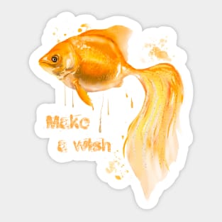 Golden fish Sticker